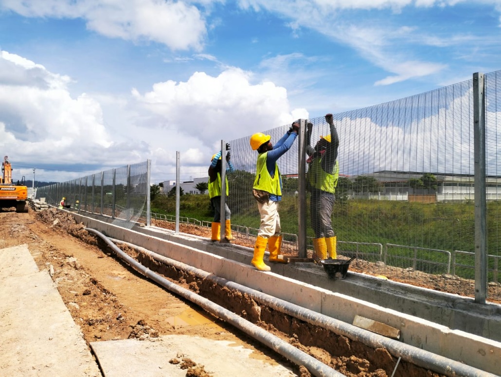 Fencing - Bridge Data Centres, KIDEX, Johor