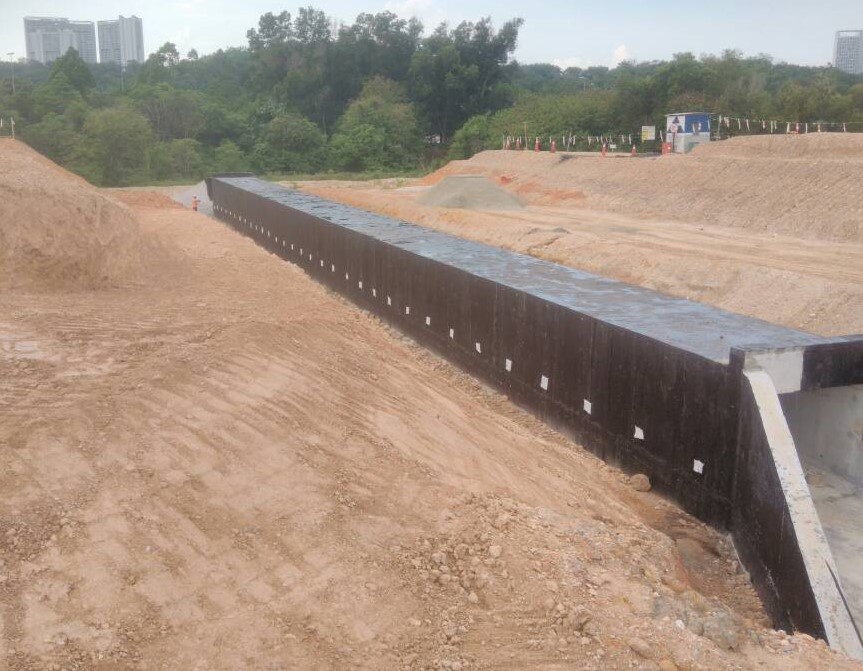 Supersize Drainage Box Culvert - Maju Expressway II (MEX II), Putrajaya
